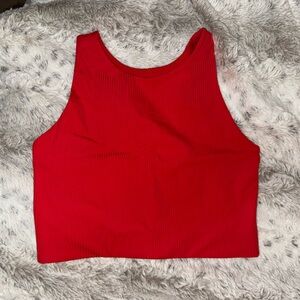Girlfriend Collective - Scarlet RIB Dylan Tank Bra, Medium